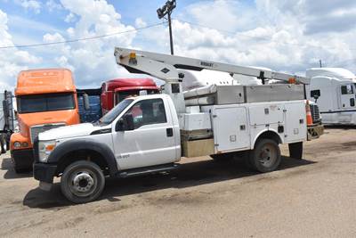 Ford F-450 34 ft Boom / Bucket Truck - 2012 VERSALIFT TEL29N03 Aerial Lift, Automatic