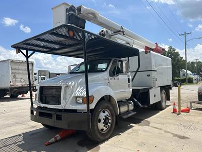 Ford F-750 55 ft Boom / Bucket Truck - 2008 Terex HI RANGER XT55 Aerial Lift, 6 Spd
