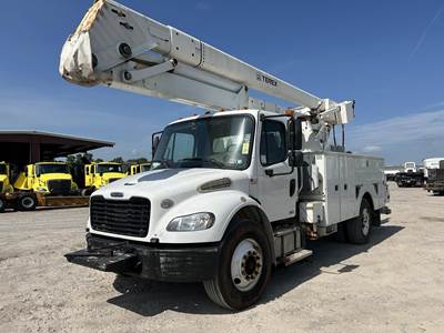 Freightliner M2 106 52 ft Boom / Bucket Truck - 2012 TEREX HI RANGER HR52M Aerial Lift, Automatic