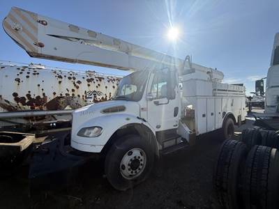 Freightliner M2 106 55 ft Boom / Bucket Truck - 2010 ALTEC AA55E Aerial Lift, Automatic