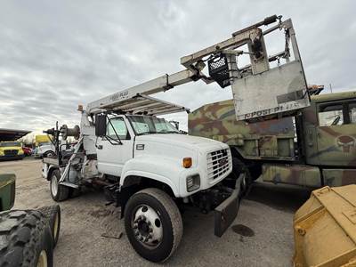GMC TopKick C6500 40 ft Boom / Bucket Truck - 2000 POSI-PLUS 800-40 Aerial Platform Lift, Automatic