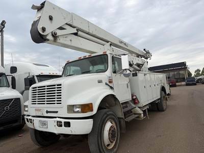 International 4800 55 ft Boom / Bucket Truck - 1999 LIFT-ALL LOM55-2MS Aerial Lift, 6 Spd