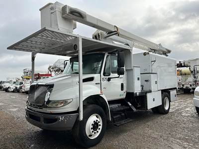 International DuraStar 4300 55 ft Boom / Bucket Truck - 2012 TEREX HI ...