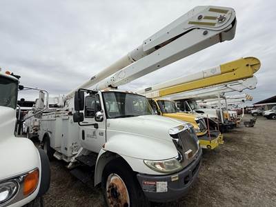 International DuraStar 4300 55 ft Boom / Bucket Truck - 2007 Altec ...