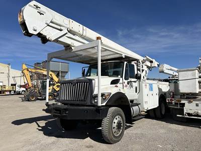 International WorkStar 7300 Boom / Bucket Truck - 2014 TEREX 5TC-55 Aerial Lift, Automatic