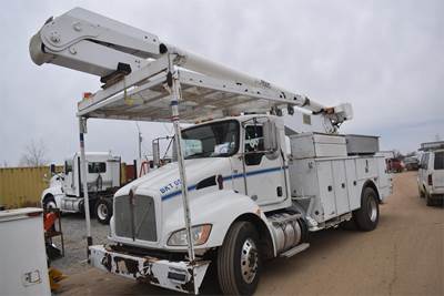 Kenworth T370 Boom / Bucket Truck - 2013 Altec AA755 Aerial Lift, 6 Spd