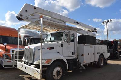 Peterbilt 335 Boom / Bucket Truck - 2007 LIFT-ALL LOM55-2MS Aerial Lift, 6 Spd