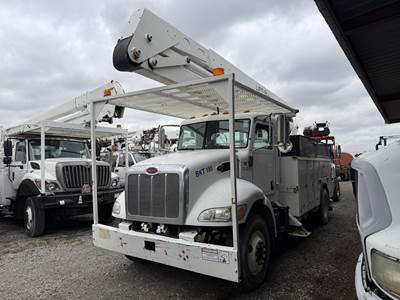 Peterbilt 335 55 ft Boom / Bucket Truck - 2007 LIFT-ALL LOM10-55-2MS Aerial Lift, 6 Spd