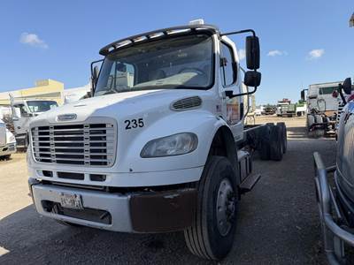 Freightliner M2 106 Tandem Axle Cab & Chassis Truck - Cummins, 350HP, 10 Speed Manual