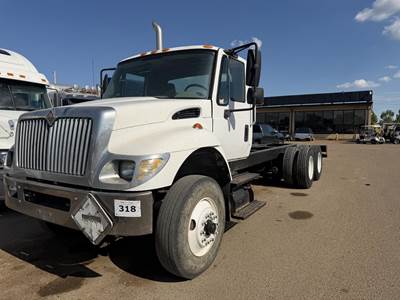 International WorkStar 7400 Tandem Axle Cab & Chassis Truck - DT466, 300HP, 10 Speed Manual