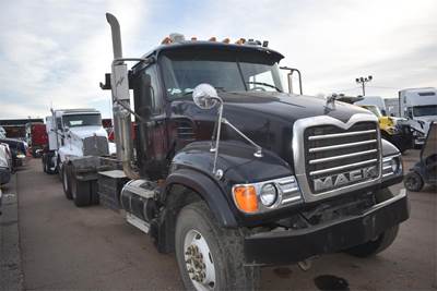 Mack Granite CV713 Tandem Axle Cab & Chassis Truck - 370HP, 9 Speed Manual