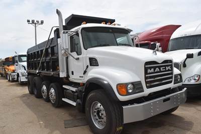 Mack Granite CV713 Tri Axle Cab & Chassis Truck - 400HP, 9 Speed Manual