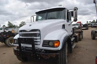 Mack Granite CV713 Tandem Axle Cab & Chassis Truck - 410HP, 9 Speed Manual