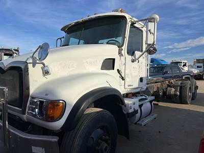 Mack Granite CV713 Tri Axle Cab & Chassis Truck - 410HP, 9 Speed Manual