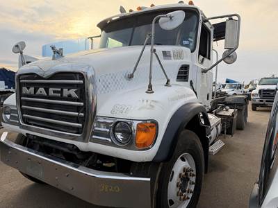 Mack Granite CV713 Tandem Axle Cab & Chassis Truck - 400HP, 10 Speed Manual