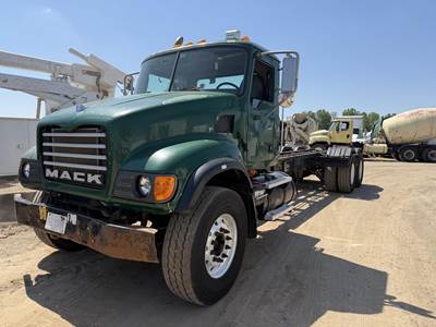 Mack Granite CV713 Tandem Axle Cab & Chassis Truck - 400HP, 10 Speed Manual