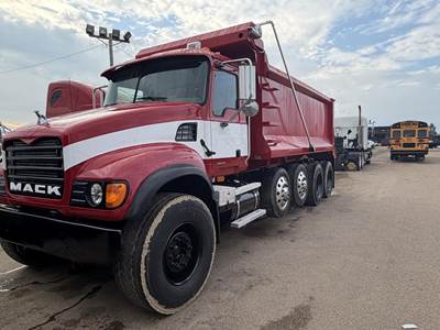 Mack Granite CV713 Tandem Axle Cab & Chassis Truck - 400HP, 10 Speed Manual
