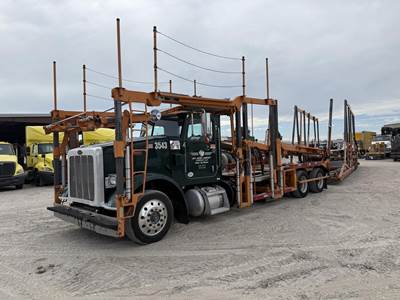 Peterbilt 365 Tandem Axle Car Carrier Truck - Cummins, 450HP, 10 Speed Manual