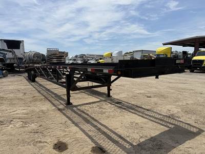 Kaufman 50 FT 3 CAR Tandem Axle Steel Enclosed Car Carrier Trailer - Spring, Fixed Axle