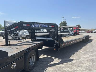 Load Trail 40 FT GOOSE NECK Tri Axle Steel Car Hauler Trailer - Spring, Fixed Axle