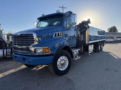 Sterling A9513 Crane Truck - 2008 AMCO VEBA 815-5S Knuckle Boom Crane, 8Ll