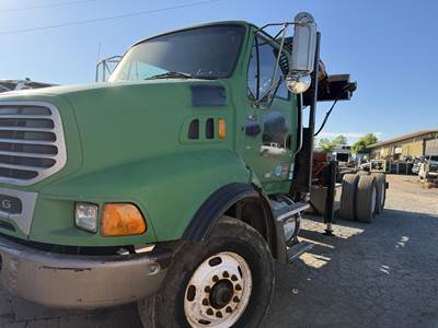 Sterling LT8500 Crane Truck - 2007 PALFINGER PK15500 Knuckle Boom Crane, Automatic