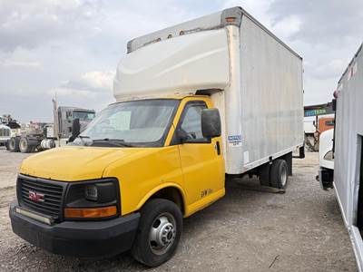 GMC Savana G3500 16 ft Box Truck - Automatic, Swing Door