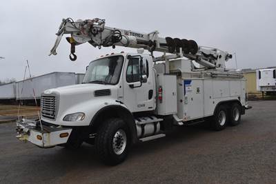 Freightliner M2 112 Tandem Axle Digger Derrick Truck - Automatic, 2008 TEREX COMMANDER 6060 Digger Derrick