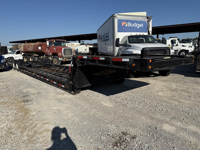 Waltron 51x102 Tandem Axle Steel Double Drop Trailer - Air Ride, Fixed Axle