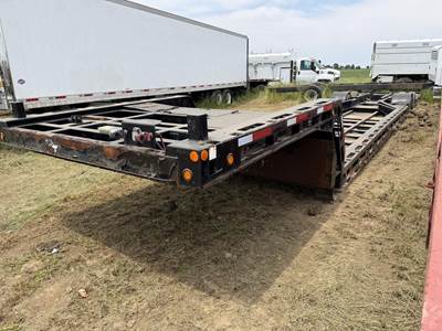 Waltron 53x102 Tandem Axle Steel Double Drop Trailer - Air Ride, Fixed Axle
