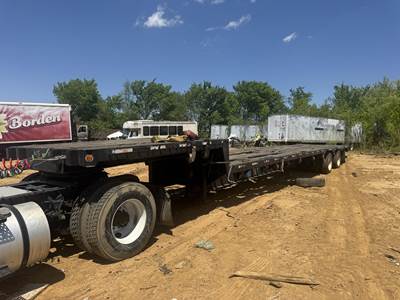 Direct Trailer 48x102 Steel Drop Deck Trailer - Air Ride, Sliding Spread Axle