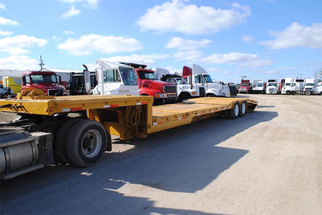1996 Ledwell 48 x 102 HYDRAULIC TAIL Drop Deck Trailer For Sale