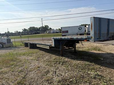 Shop Built 50 FT STEP DECK Steel Drop Deck Trailer - Air Ride, Spread Axle