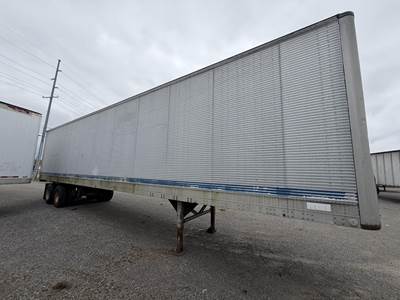 Fruehauf 45 ft Dry Van Trailer - Roll up Door, Spring, Sliding Axle