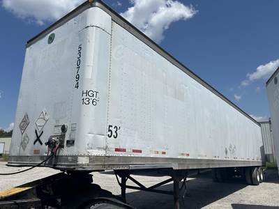 Great Dane 53 ft Dry Van Trailer - Roll up Door, Air Ride, Sliding Axle