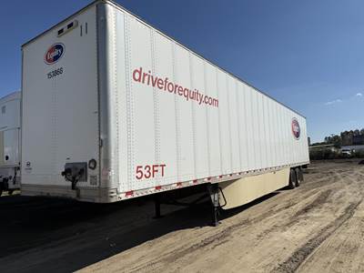 Hyundai 53 ft Dry Van Trailer - Swing Door, Air Ride, Sliding Axle