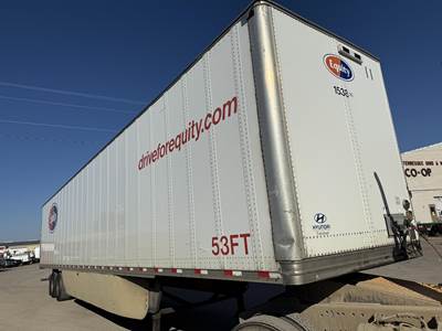 Hyundai 53 ft Dry Van Trailer - Swing Door, Spring, Sliding Axle