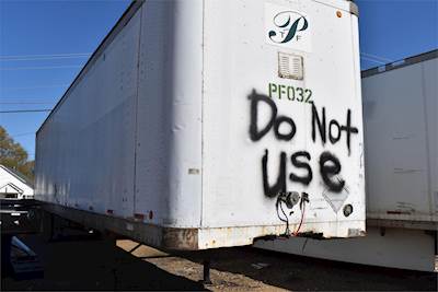 Lufkin 45 ft Dry Van Trailer - Swing Door, Spring, Fixed Axle