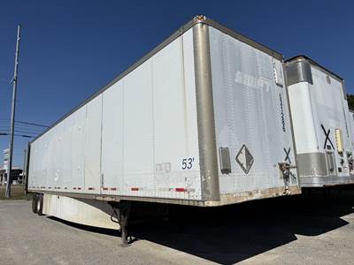Wabash 53 ft Dry Van Trailer - Swing Door, Spring, Sliding Axle
