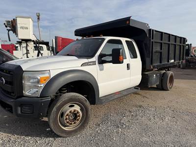 Ford F-550 Single Axle Dump Truck - 6.8L TRITON V10 325HP, Automatic, 12' Dump