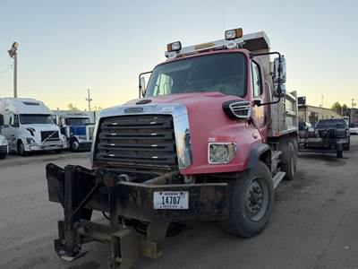 Freightliner 114SD Dump Truck - Detroit 350HP, Automatic, 15' Dump
