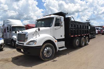 Freightliner Columbia 120 Tri Axle Dump Truck - Mercedes-Benz 450HP, 10 Speed Manual, 16' Dump