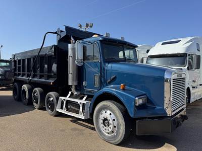 Freightliner FLD112SD Quad Axle Dump Truck - Cummins 370HP, 9 Speed Manual, 16' Dump