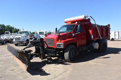 GMC TopKick C8500 Single Axle Dump Truck - Caterpillar 300HP, Automatic, 10' Dump