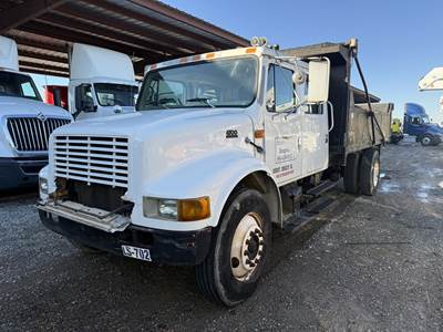 International 4700 Single Axle Dump Truck - DT466 225HP, Automatic, 14' Dump