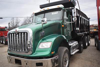 International HX Tri Axle Dump Truck - Cummins 450HP, 10 Speed Ultrashift Plus Amt, 16' Dump