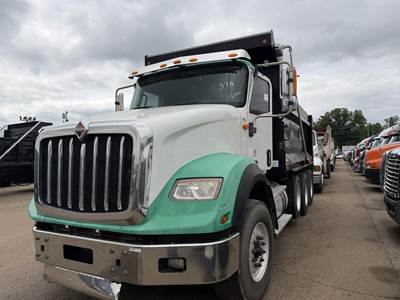 International HX Tri Axle Dump Truck - 450HP, Amt, 16' Dump