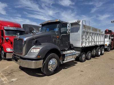 International HX Five Axle Dump Truck - Cummins 450HP, Amt, 19' Dump