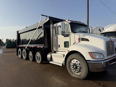 Kenworth T370 Quad Axle Dump Truck - Paccar 370HP, Automatic, 18' Dump