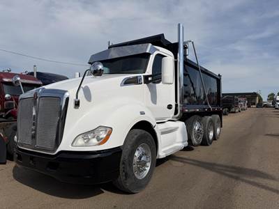 Kenworth T680 Tri Axle Dump Truck - Cummins 400HP, 10 Speed Ultrashift Amt, 16' Dump